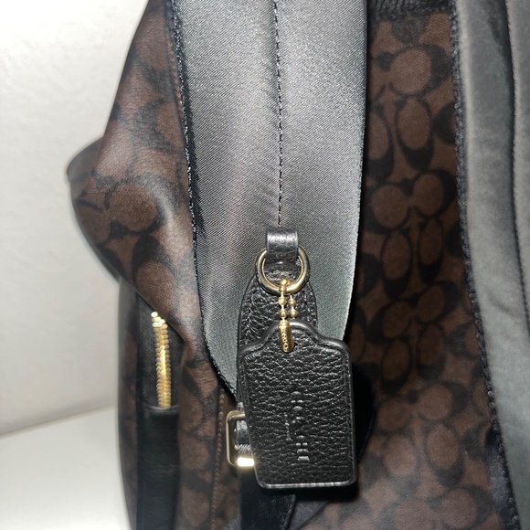 Coach Drawstring Backpack (Walnut/Signature Canvas) - Picture 5 of 5